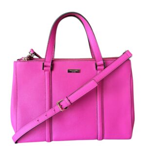 Bolsa Kate Spate Pink Couro