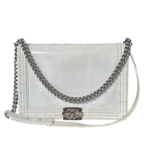 Bolsa Chanel Boy Off White