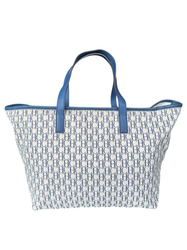 Bolsa Carolina Herrera Monogram Azul Marinho