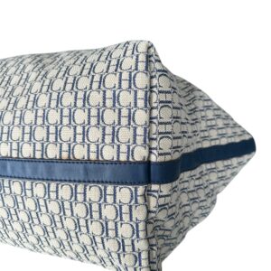 Bolsa Carolina Herrera Monogram Azul Marinho - Imagem 5