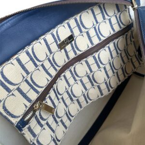 Bolsa Carolina Herrera Monogram Azul Marinho - Imagem 9