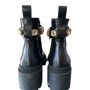 Bota Gucci Crystal GG Trip Chelsea Preta - Imagem 4