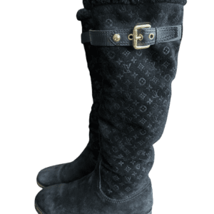 Bota Louis Vuitton Cano Alto Monograma